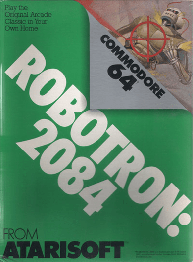 Robotron 2084 box art for Commodore 64